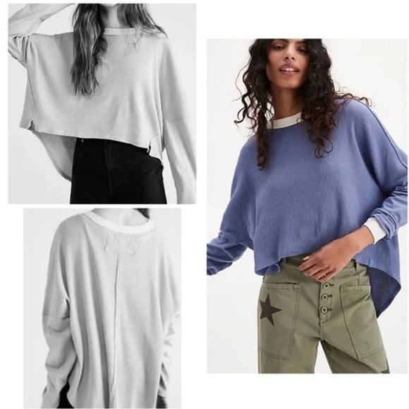 We The Free Tops | Jayson Ringer Waffle Knit Long Sleeve Thermal Top - Picture 9 of 9
